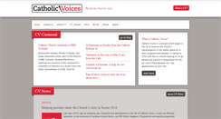 Desktop Screenshot of catholicvoices.org.uk