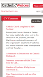 Mobile Screenshot of catholicvoices.org.uk